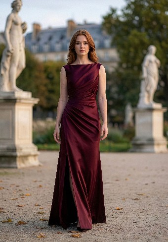 Morilee Style #3030037      SATIN #0 default Bordeaux thumbnail