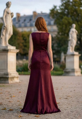 Morilee Style #3030037      SATIN #1 Bordeaux thumbnail